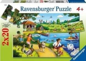 Puzzle 2X20 Zabawa w parku (090419) - RAP090419