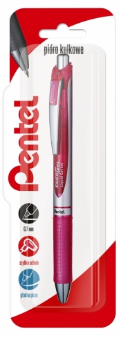 Pióro kulkowe 0,7 mm EnerGel BL77 różowy 1 szt.