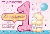 Zaproszenie ZZ-036 Roczek dziewczynka (5 szt.)