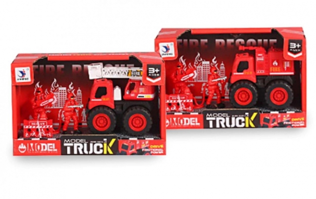 Auto straż pożarna z figurkami