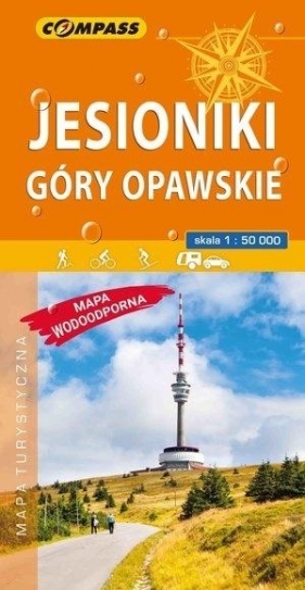 Jesionki Góry Opawskie mapa turystyczna wodoodporna 1:50 000