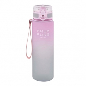 Astra, Bidon Aqua Pure 600 ml - pink/grey