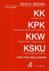 Kodeks karny kodeks postępowania karnego kodeks karny wykonawczy koszty sądowe karne oraz inne akty prawne - Opracowanie zbiorowe