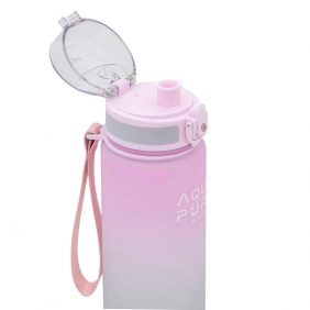 Astra, Bidon Aqua Pure 600 ml - pink/grey