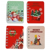 Świąteczny kołonotatnik A7, 80 kartek, 1 szt.