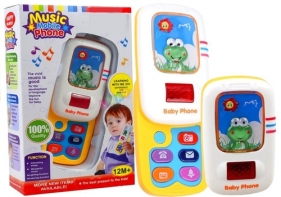 Telefon edukacyjny dla maluszka telefonik z żabką