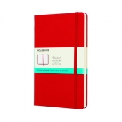 Notes Moleskine Classic L, kropki, scarlet red