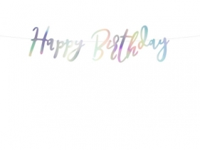 Baner Partydeco Happy Birthday opalizujący (GRL75-017)