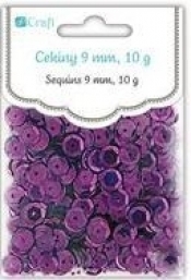 CEKINY OKRAGLE 9MM 10G FIOLETOWE METALICZNE BPZ-DP CRAFT