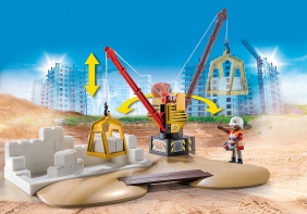 Playmobil City Action: Plac budowy z wywrotką (70742)