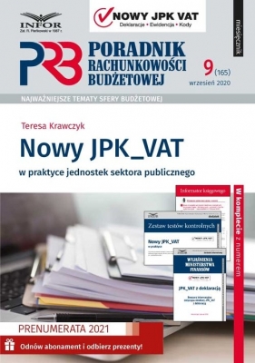 Nowy JPK_VAT w praktyce jednostek sektora publicznego - Krawczyk Teresa
