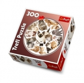 Puzzle okrągłe Kotki 300 (39042)