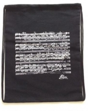 Plecak - Worek bawełniany czarny "Nuty Chopina"