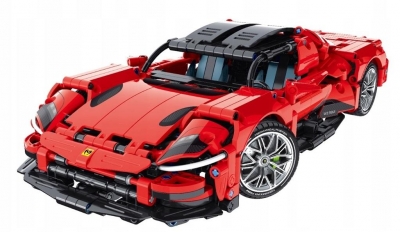 Klocki techniczne Super Car red