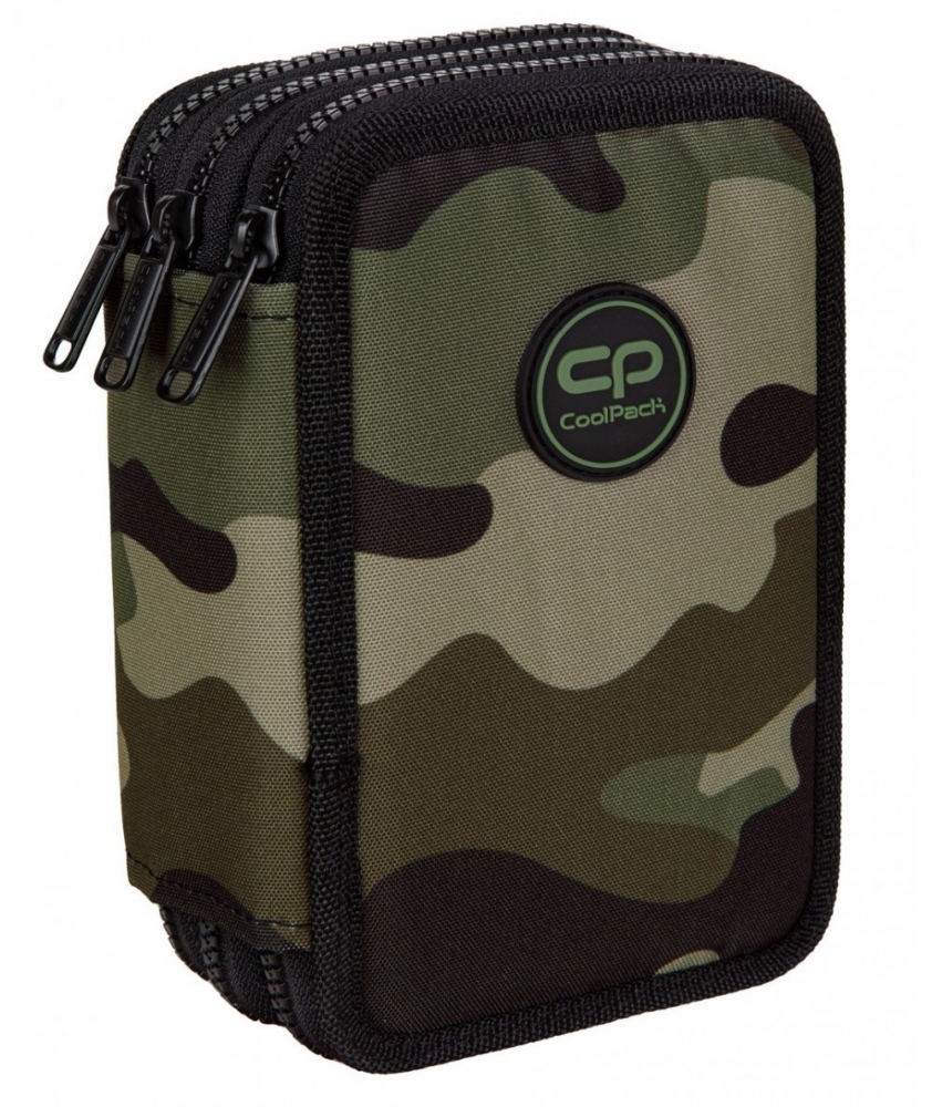 <img src='https://webimage.pl/pics/421/1/dpiornik-w-moro-soldier-coolpack-cp-jumper-3-E67572.jpg' style='height:440px' /> Trzykomorowy piórnik z wyposażeniem Coolpack Jumper 3 Moro