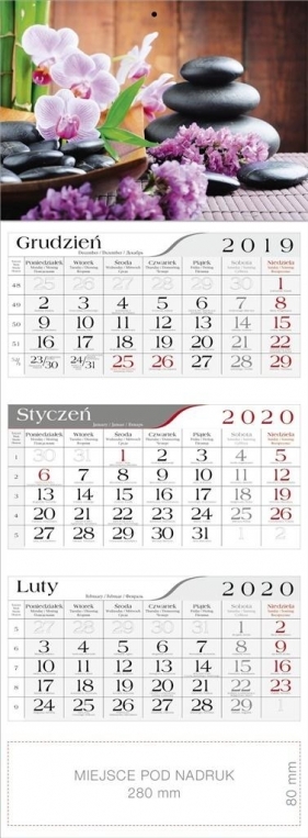 Kalendarz 2020 Trójdzielny Zen CRUX