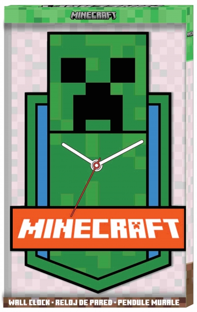Zegar ścienny Minecraft XL MDF MIN3023