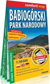 Babiogórski Park Narodowy kieszonkowa laminowana mapa turystyczna 1:50 000
