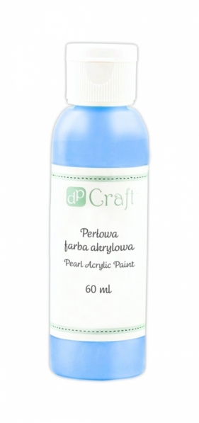 Perłowa farba akrylowa, 60 ml - blue (DPFP-004)