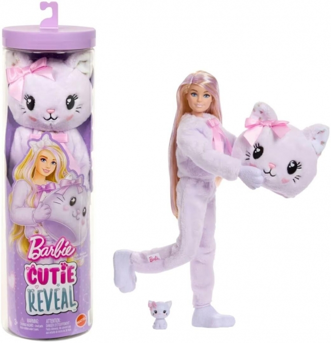 Barbie Cutie Reveal Fioletowy Kotek