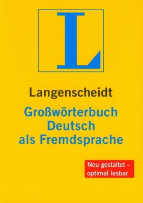 Grosswoerterbuch Deutsch als Fremdsprache - Gotz Dieter, Haensch Gunther, Wellmann Hans