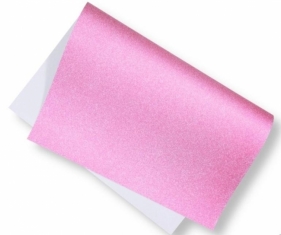 Brystol brokatowy 200g 40x60cm fuksja 5ark