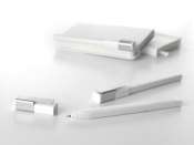 Pióro Kulkowe Plus 0.7 Moleskine białe - <br />