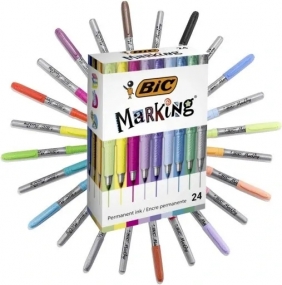 Marker Marking Color pernamentny 24 kolory BIC