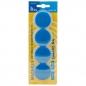 Magnesy do tablic niebieskie 40mm/4szt. - gładkie (GM402-N4)