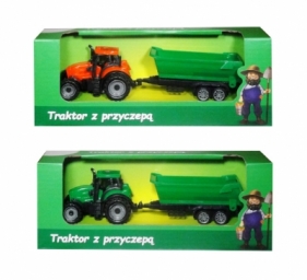 Traktor z przyczepą