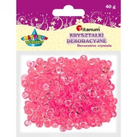 Kryształki plastikowe 40g. - różowe (363505)