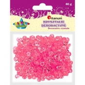 Kryształki plastikowe 40g. - różowe (363505)