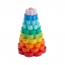  Fisher-Price. Drewniana piramidka Kolorowe kwiatki