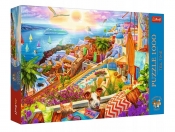 Trefl, Puzzle 1000 Tea Time: Z wizytą na Santorini (10842)