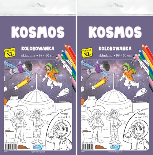Kolorowanka XL. Kosmos 2 szt