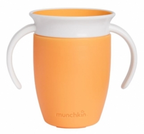 Kubek treningowy z uchwytami Munchkin Miracle 360° 207ml pomarańczowy