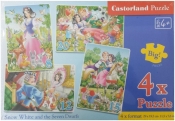 Puzzle x 4 - Królewna Śnieżka CASTOR (04423)