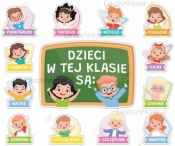 Dekoracje klasowe - W tej klasie dzici są