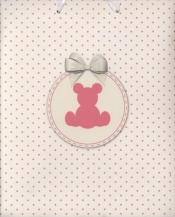 Torba Pastel Teddy Bear pink premium large AGB3000905