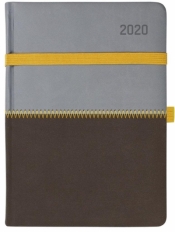 Kalendarz książkowy 2020 A5 - szaro-brązowy