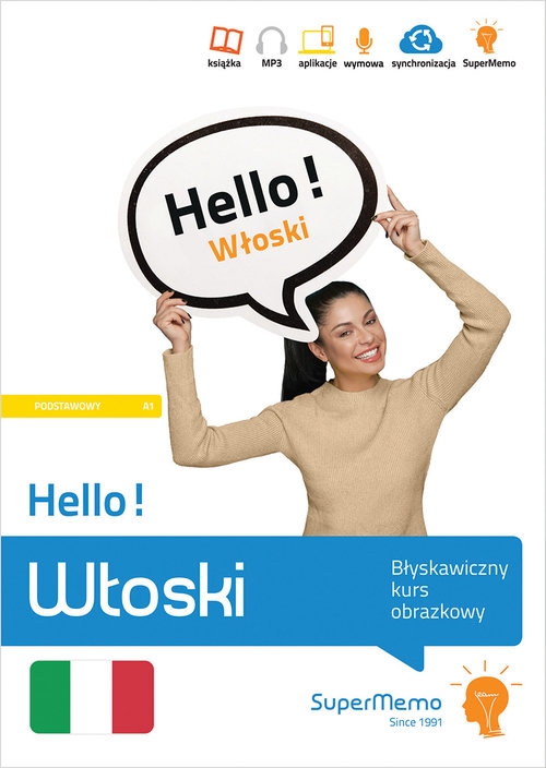 Hello! Włoski - Błyskawiczny kurs obrazkowy (poziom podstawowy A1)