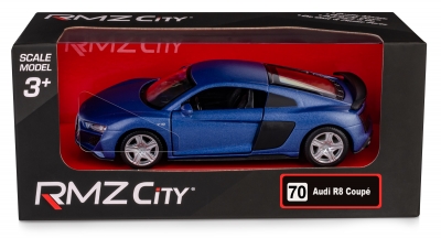 RMZ City Audi R8 2019 Matte niebieski w skali 1:35