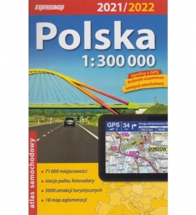 Polska atlas samochodowy, 1:300 000