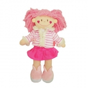 BEPPE Lalka Szmaciana 35 cm różowa (11769)
