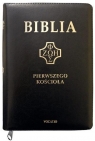 Biblia Pierwszego Kościoła czarna z paginatorami i suwakiem