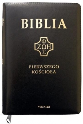 Biblia Pierwszego Kościoła czarna z paginatorami i suwakiem - Popowski Remigiusz