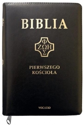 Biblia Pierwszego Kościoła czarna z paginatorami i suwakiem - Remigiusz Popowski