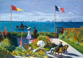 Bluebird Puzzle 1000: Na tarasie, Claude Monet, 1867 (60042)
