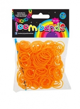 GUMKI LOOM BANDS 300 SZT POMARAŃCZOWE