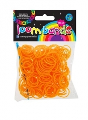 GUMKI LOOM BANDS 300 SZT POMARAŃCZOWE